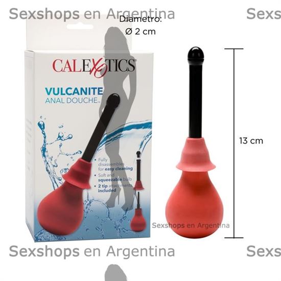 Vulcanite ducha anal con accesorio